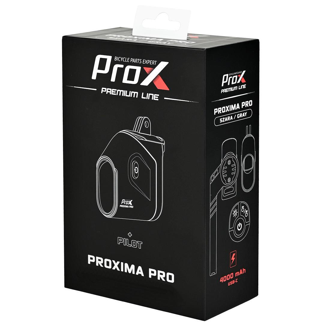 Lampa rowerowa przednia ProX Proxima Pro 1600 lm USB-C szara 3/3