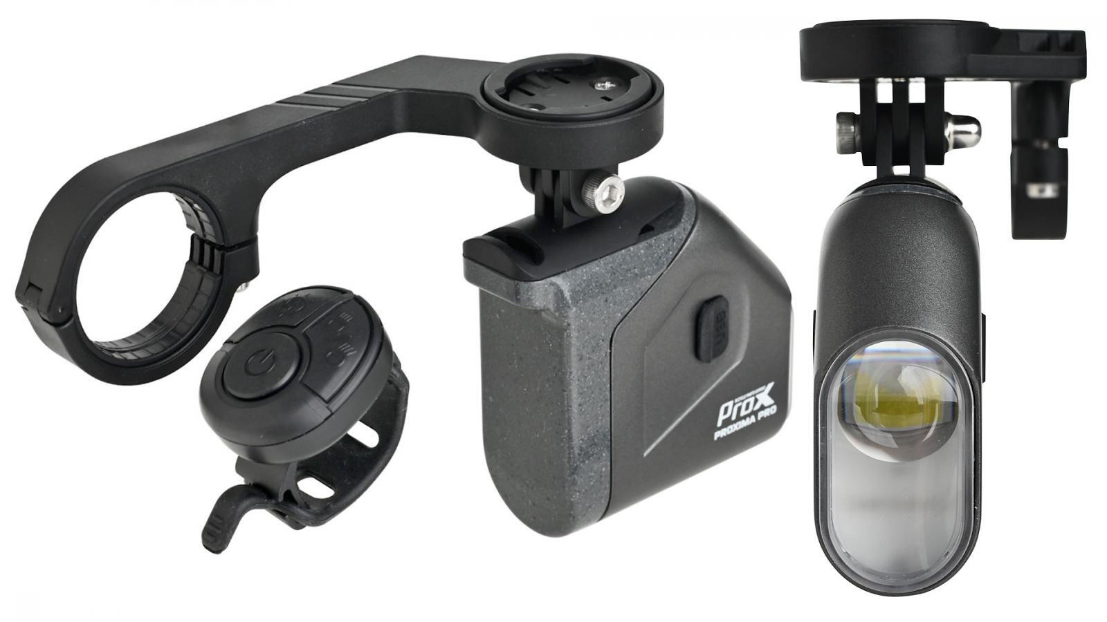 Lampa rowerowa przednia ProX Proxima Pro 1600 lm USB-C szara 2/3