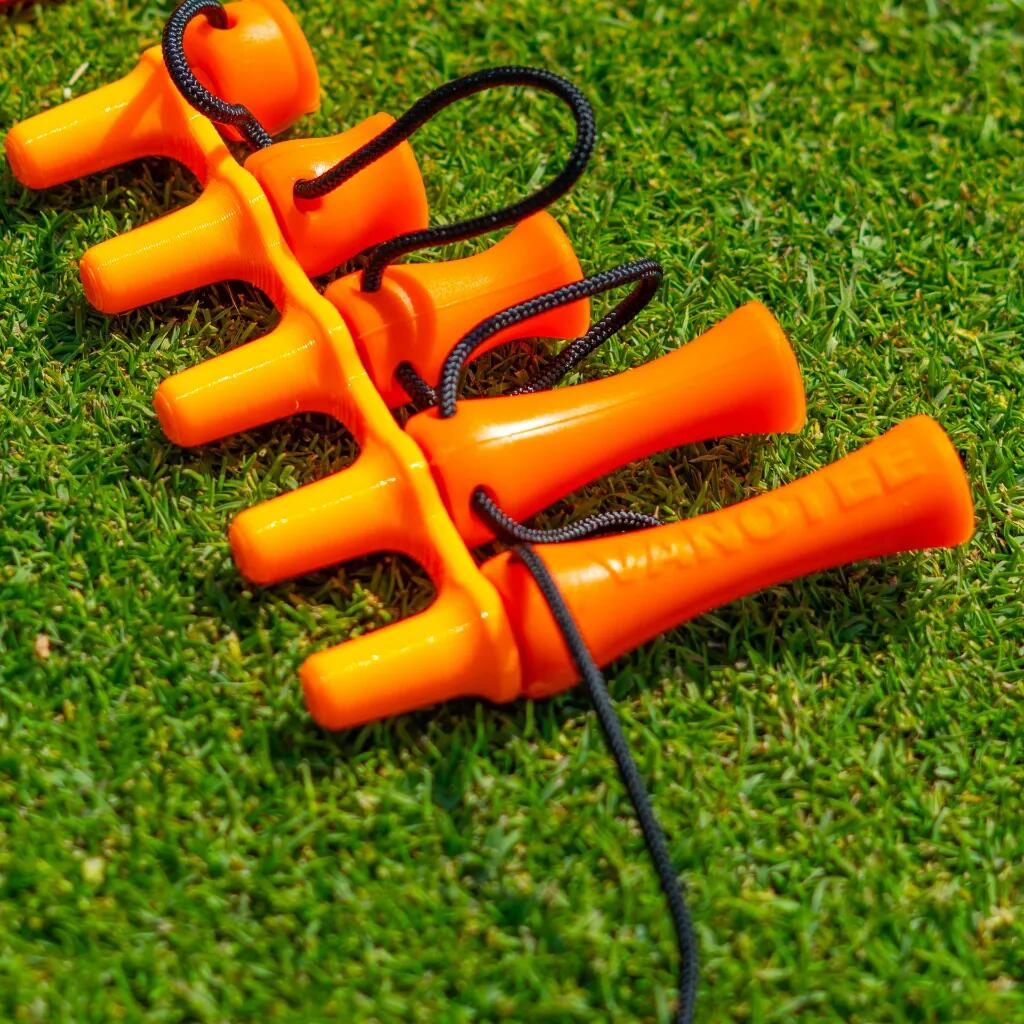 Astuccio - Golf - Compatto 5 tee - Vanotee - Arancione 2/2