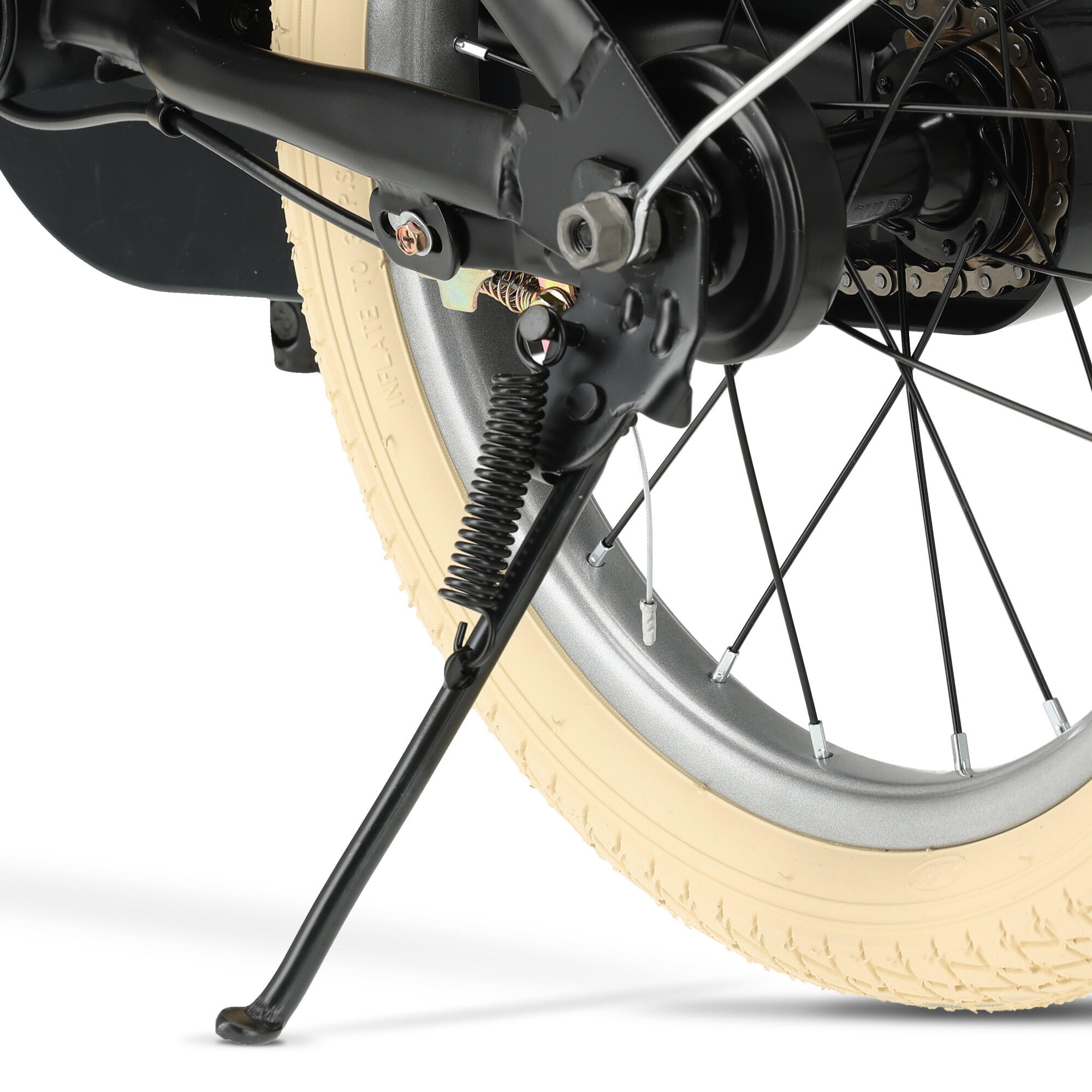 Bicicletta per Bambini DERYAN Cooper 16 Pollici - Nero 7/9