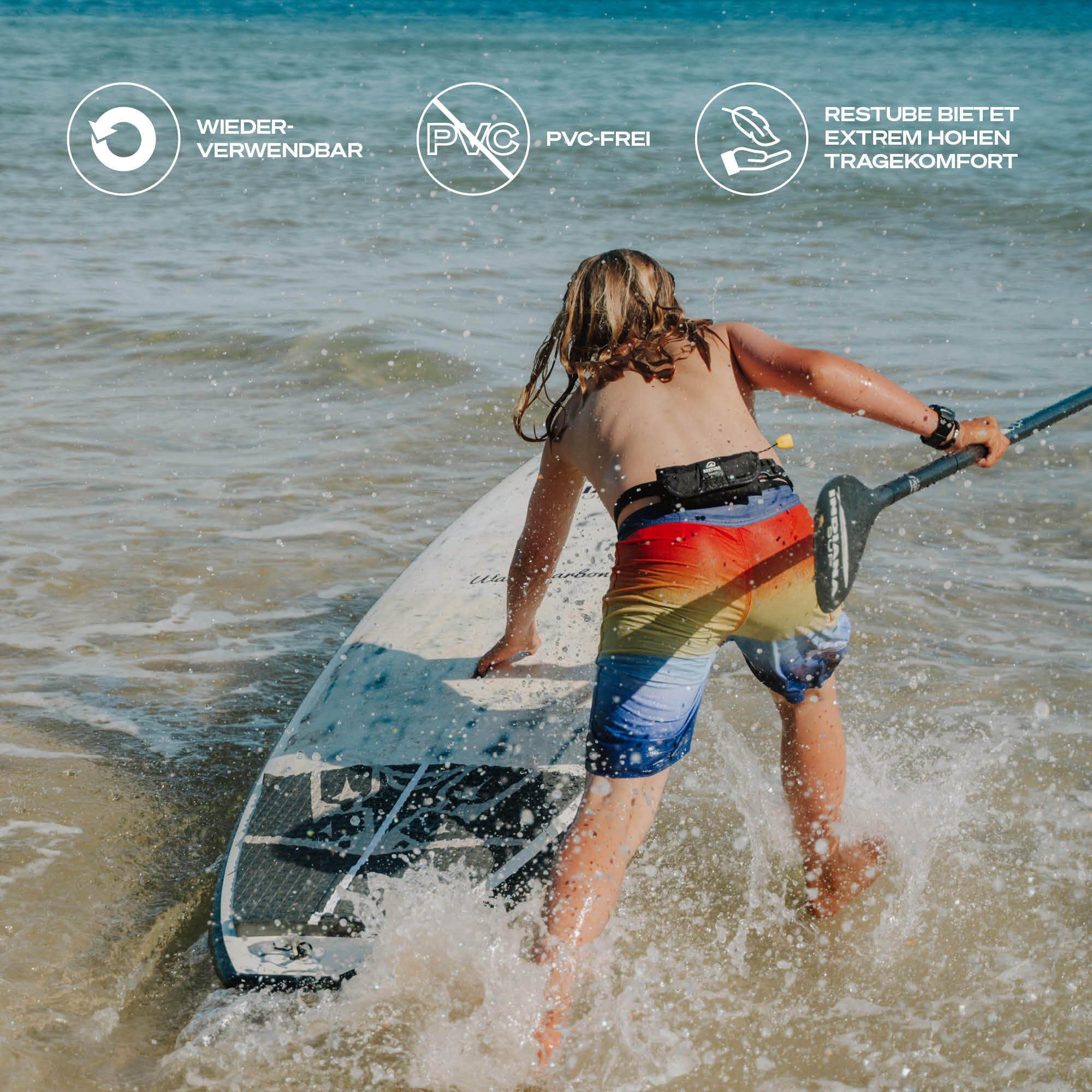 BEACH Édition Limitée – Bouée de Sécurité Gonflable pour Natation et Snorkeling 3/7