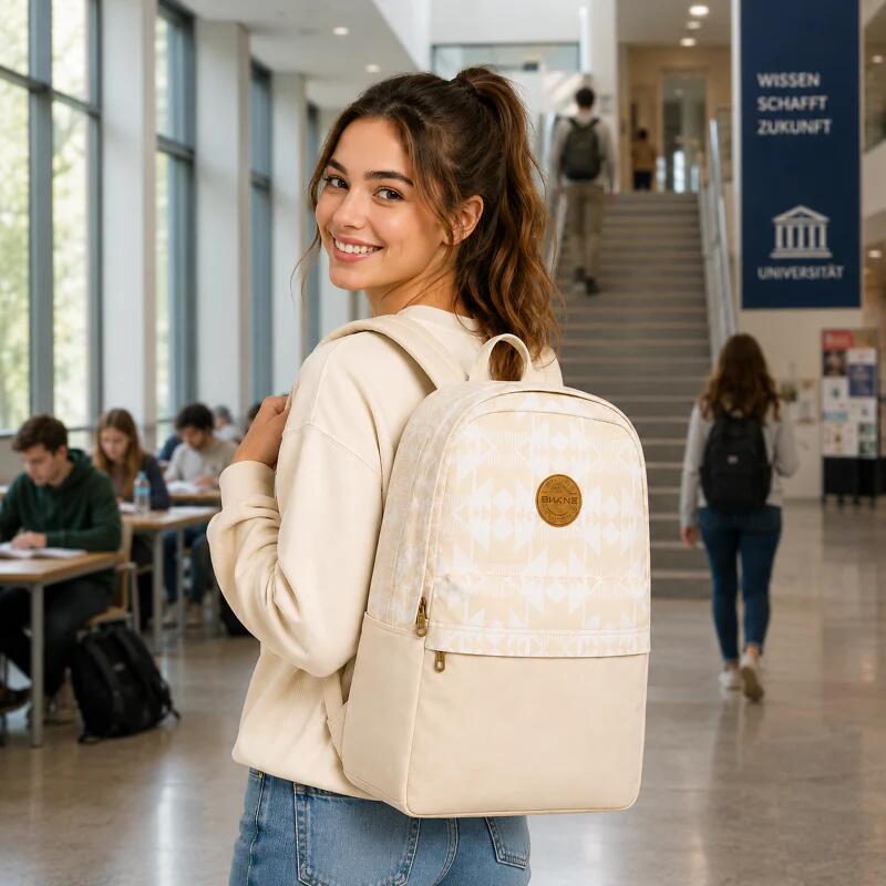 Dakine Rucksack 21 Liter Beige Schultasche Canvas School Backpack Daypack 4/5