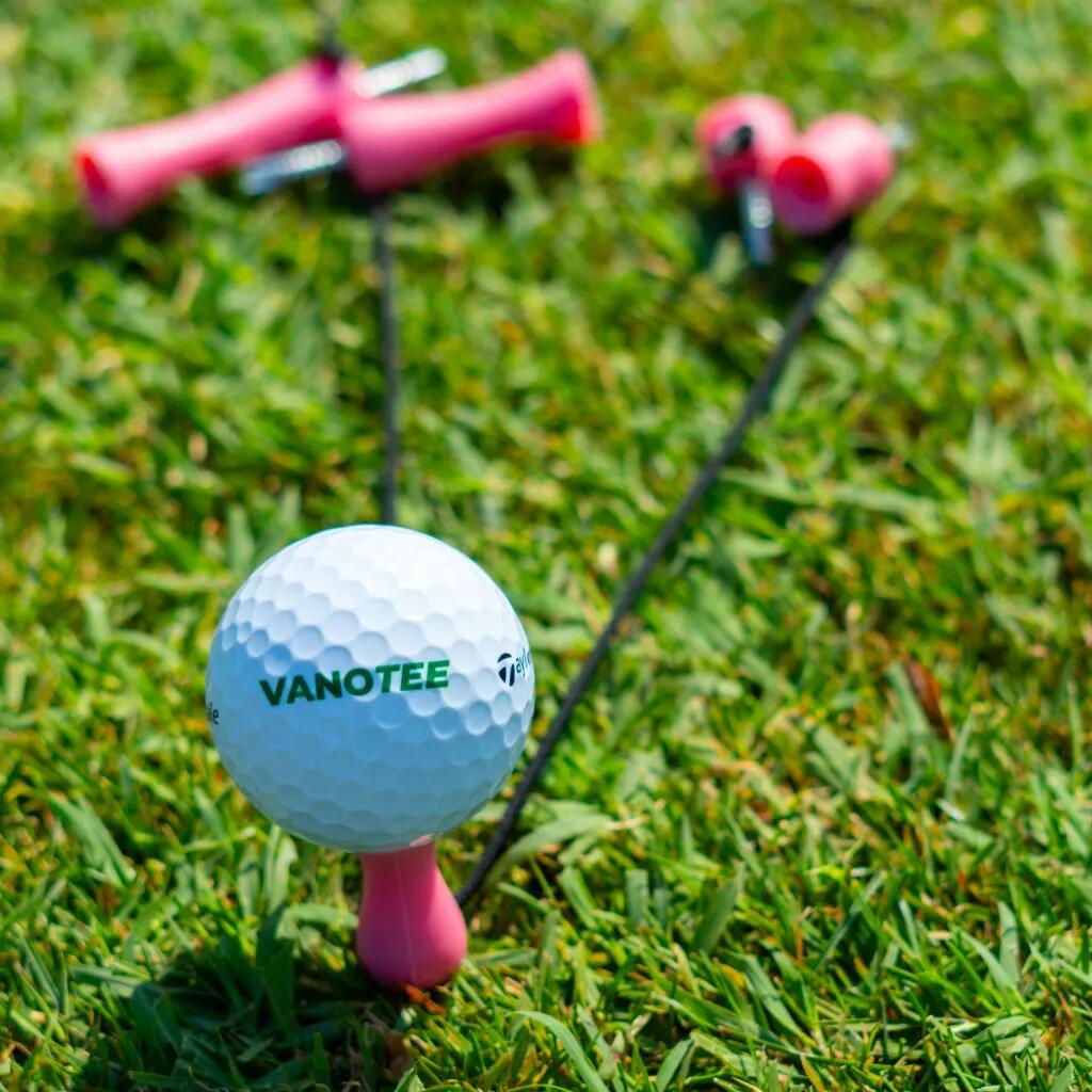 Tee - Golf - Resistente, brevettato - Vanotee - Rosa 3/7