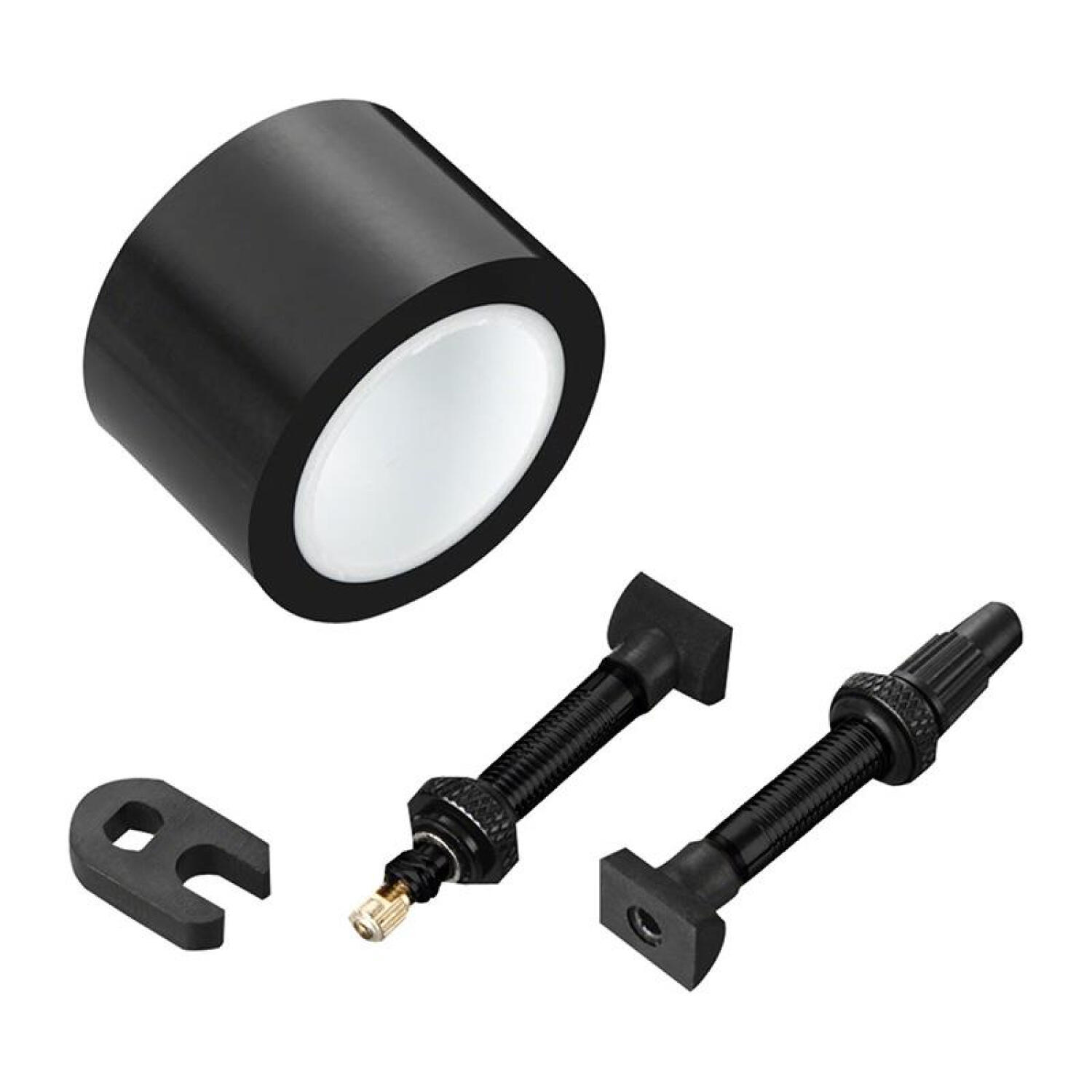 Kit tubeless 3641 - bandă 26 mm, 2 valve 60 mm, cheie pentru nucleu