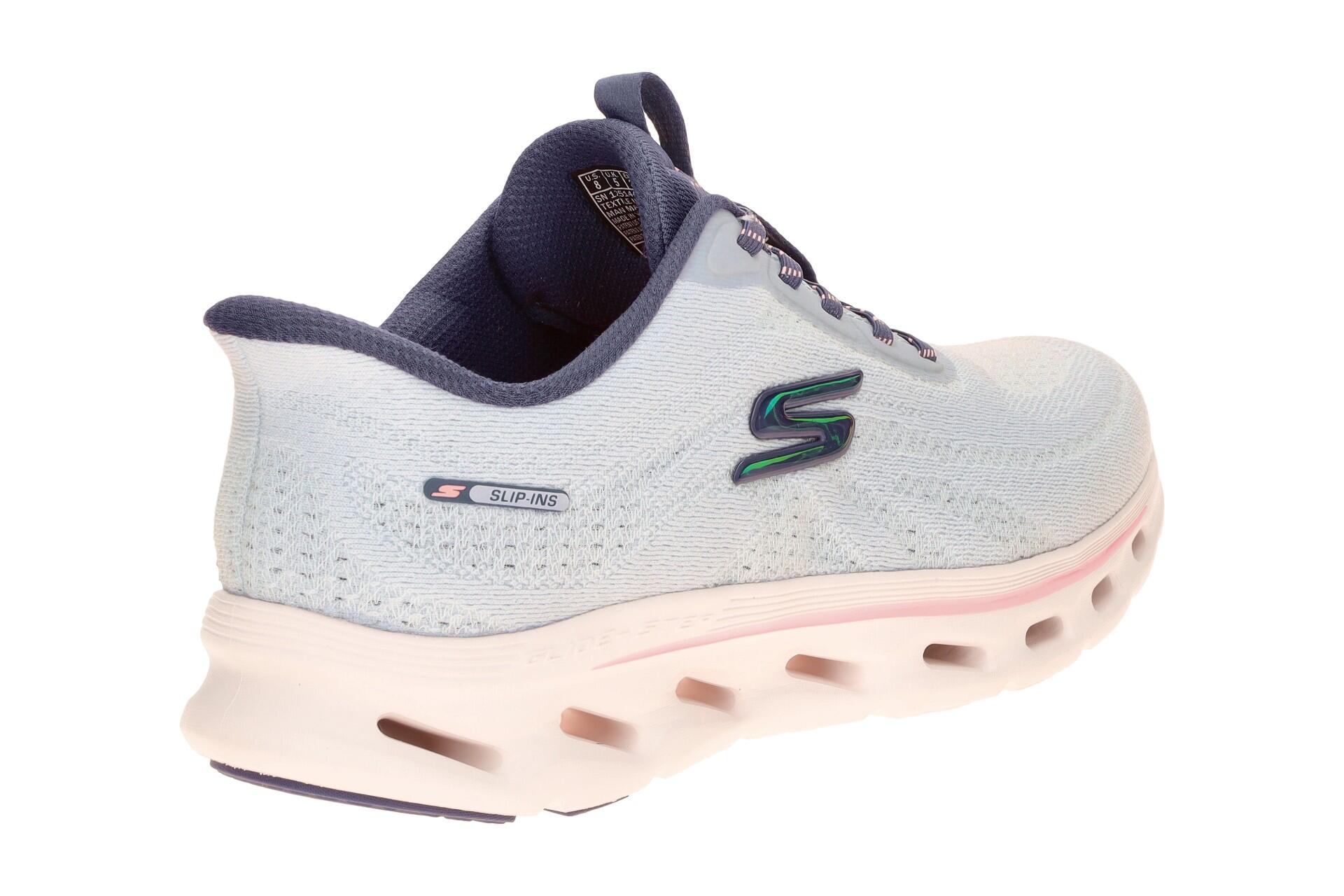 Skechers Go Walk Gliede Step Slipper hellblau SLIP-IN 125144 4/7