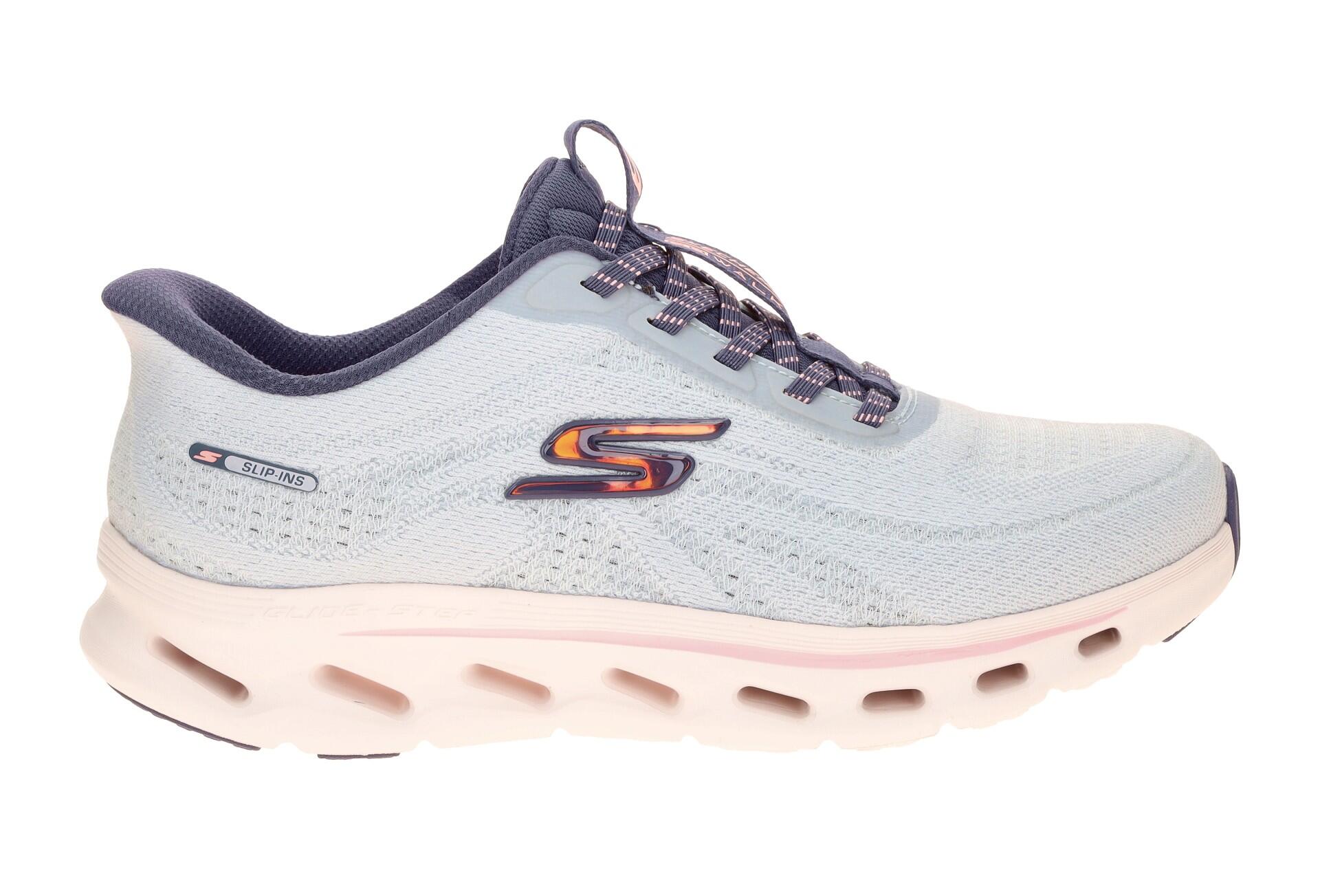 Skechers Go Walk Gliede Step Slipper hellblau SLIP-IN 125144 2/7