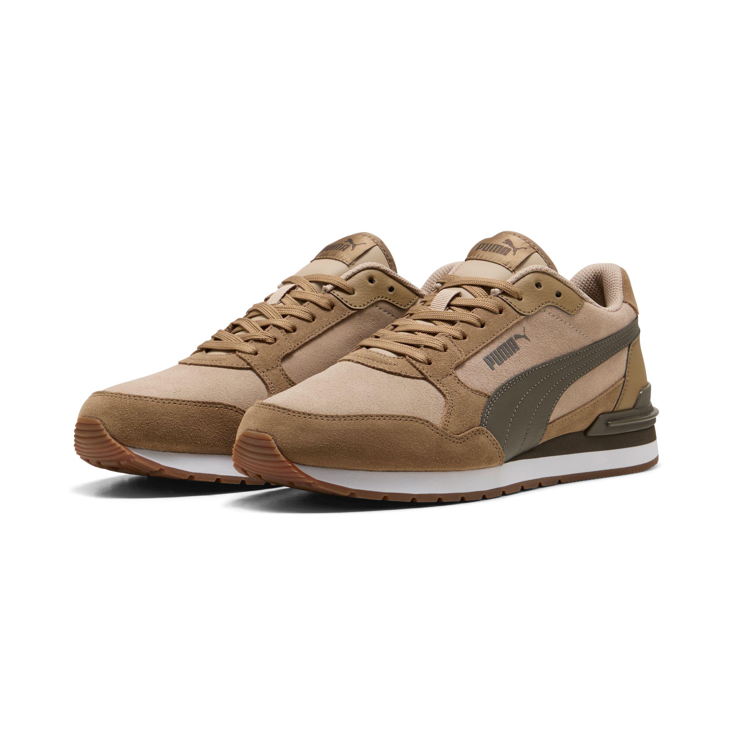 Puma ST Runner v4 SD Unisex Sneaker Schuhe Leder 399665 17 Braun 1/5
