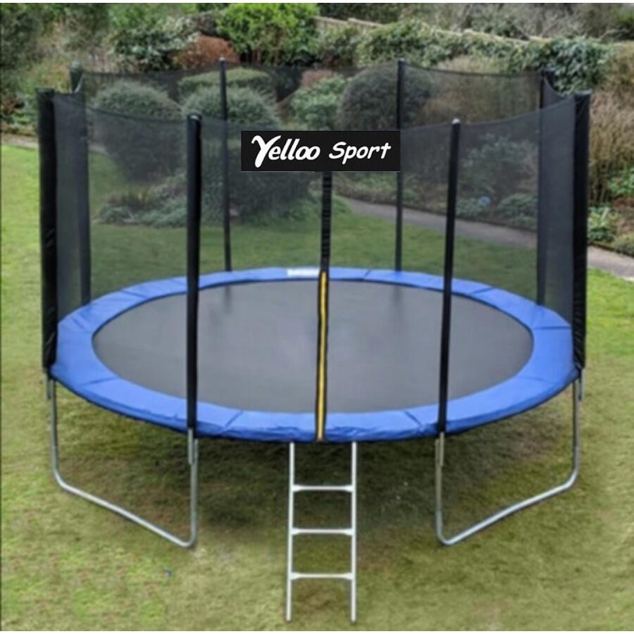 Ø 366 Cm Blu - Trampolino Elastico Tappeto salto Certificato Ce marca Yelloo 9/9