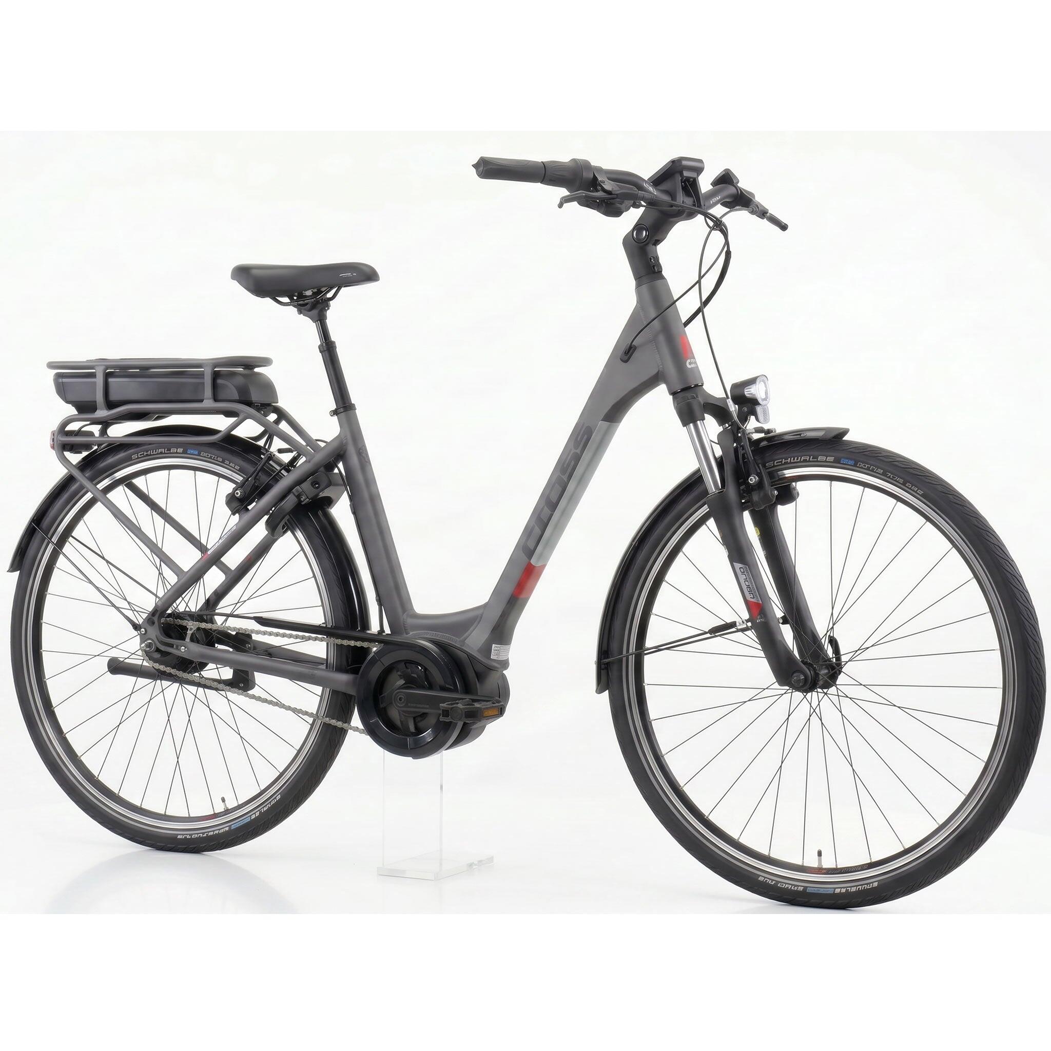 28" E-Bike City Fahrrad V-Tron RACK BOSCH ACTIVE LINE PLUS 400 Wh 7 GANG SHIMANO 2/3
