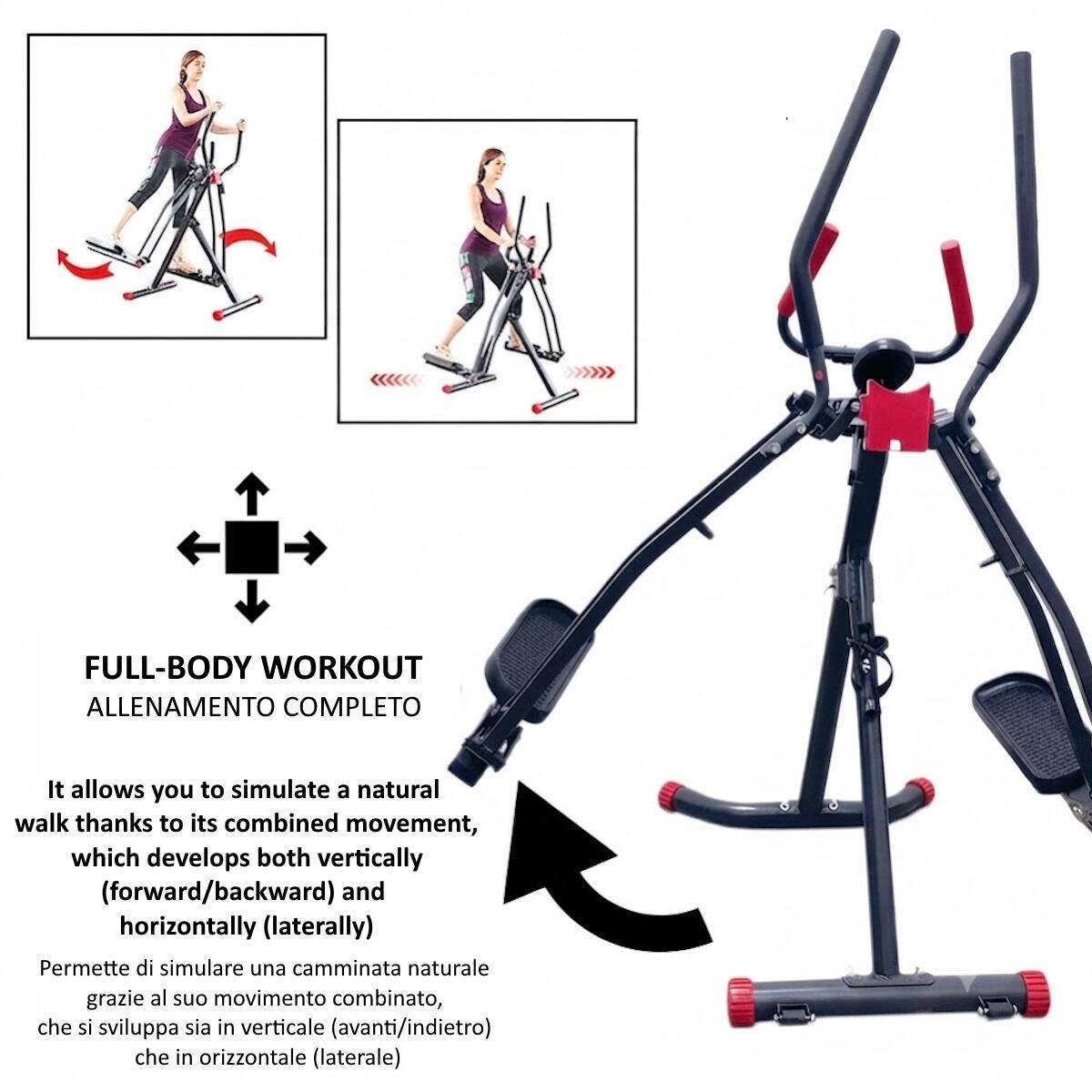 Air Walker Trainer - Elliptische Trainer met Lage Impact FF 4/6