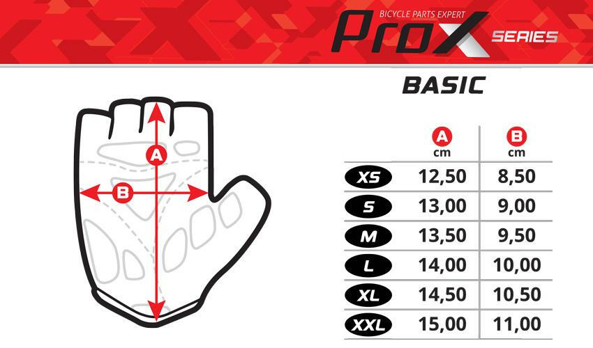 Rękawiczki rowerowe ProX Basic Air Vent czarne S 2/2