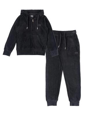 Leone 1947 fresh meisjes winter fluwelen trainingspak met capuchon en rits