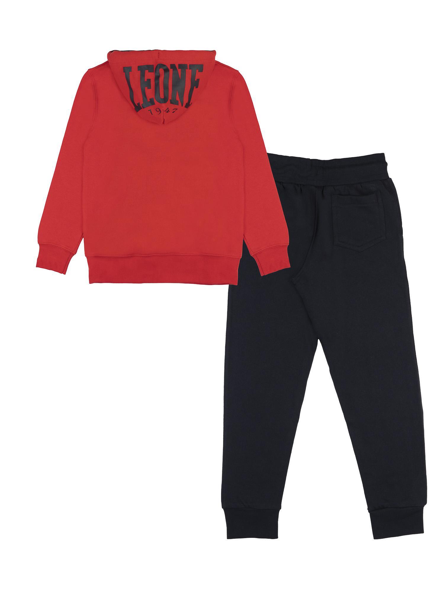 Tuta con cappuccio Leone bambino tuta con zip intera Lion Fluo 3/3
