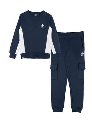 Leone 1947 street style kinder crew neck winter trainingspak