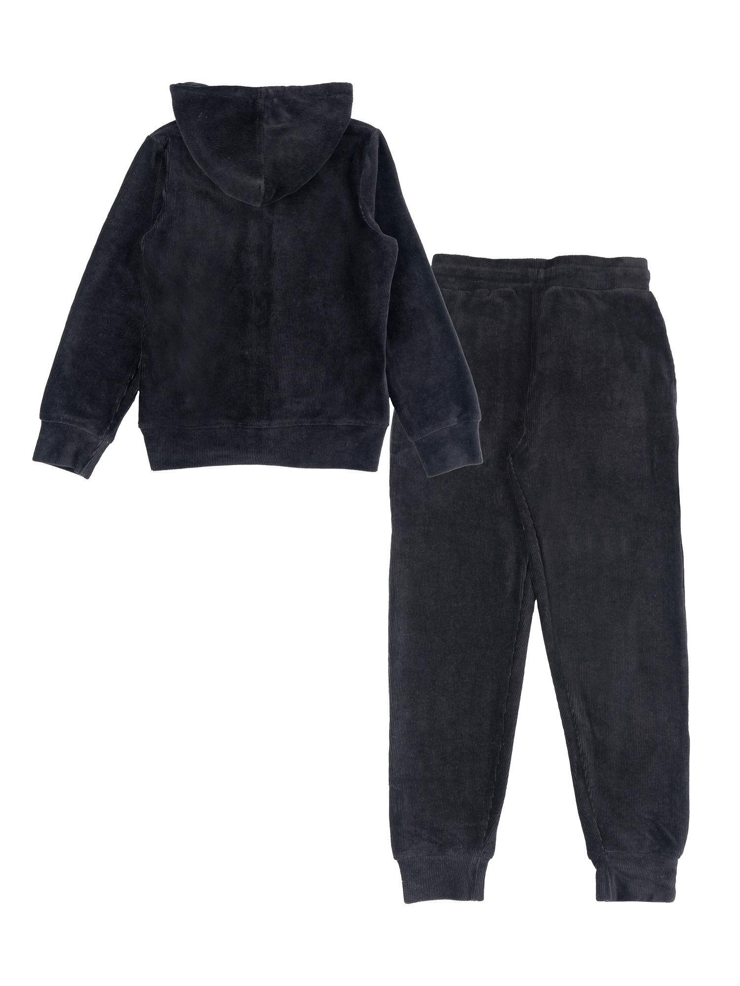 Leone 1947 Fresh meisjes winter fluwelen trainingspak met capuchon en rits 2/2