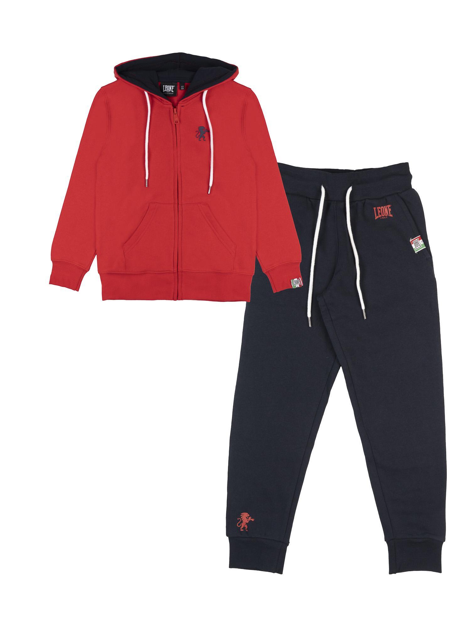 Tuta con cappuccio Leone bambino tuta con zip intera Lion Fluo 2/3