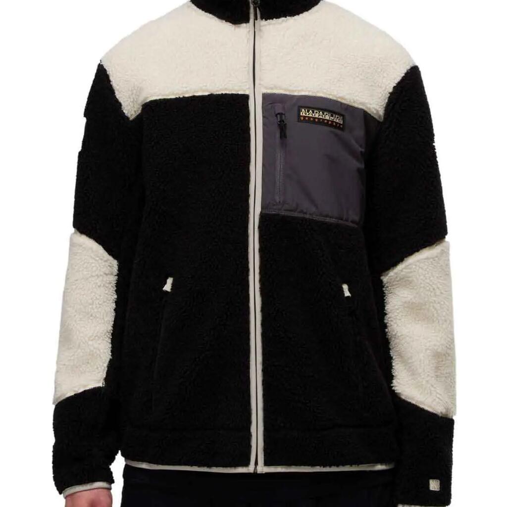 Napapijri Yupik men's colourblock fleece jacket