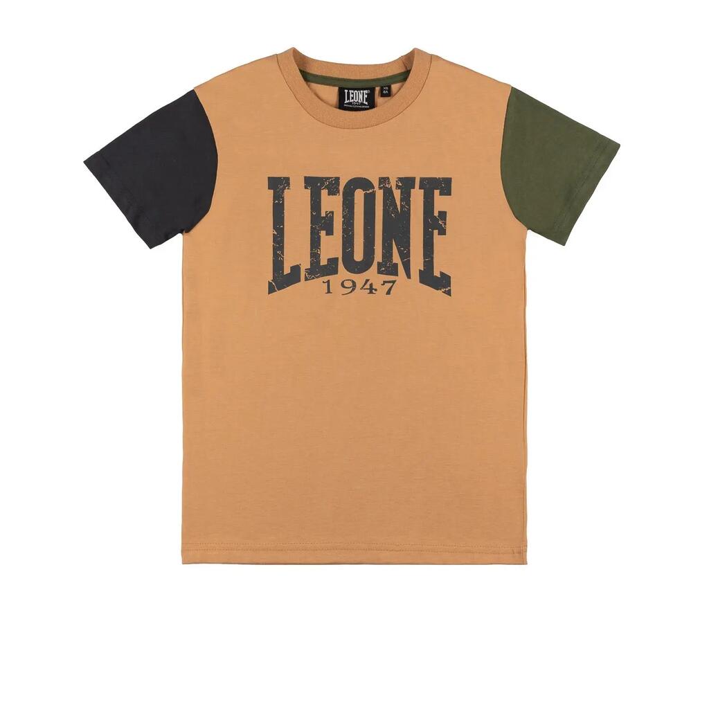 Leone 1947 Color Block Large Logo Short-Sleeve T-Shirt for Kids