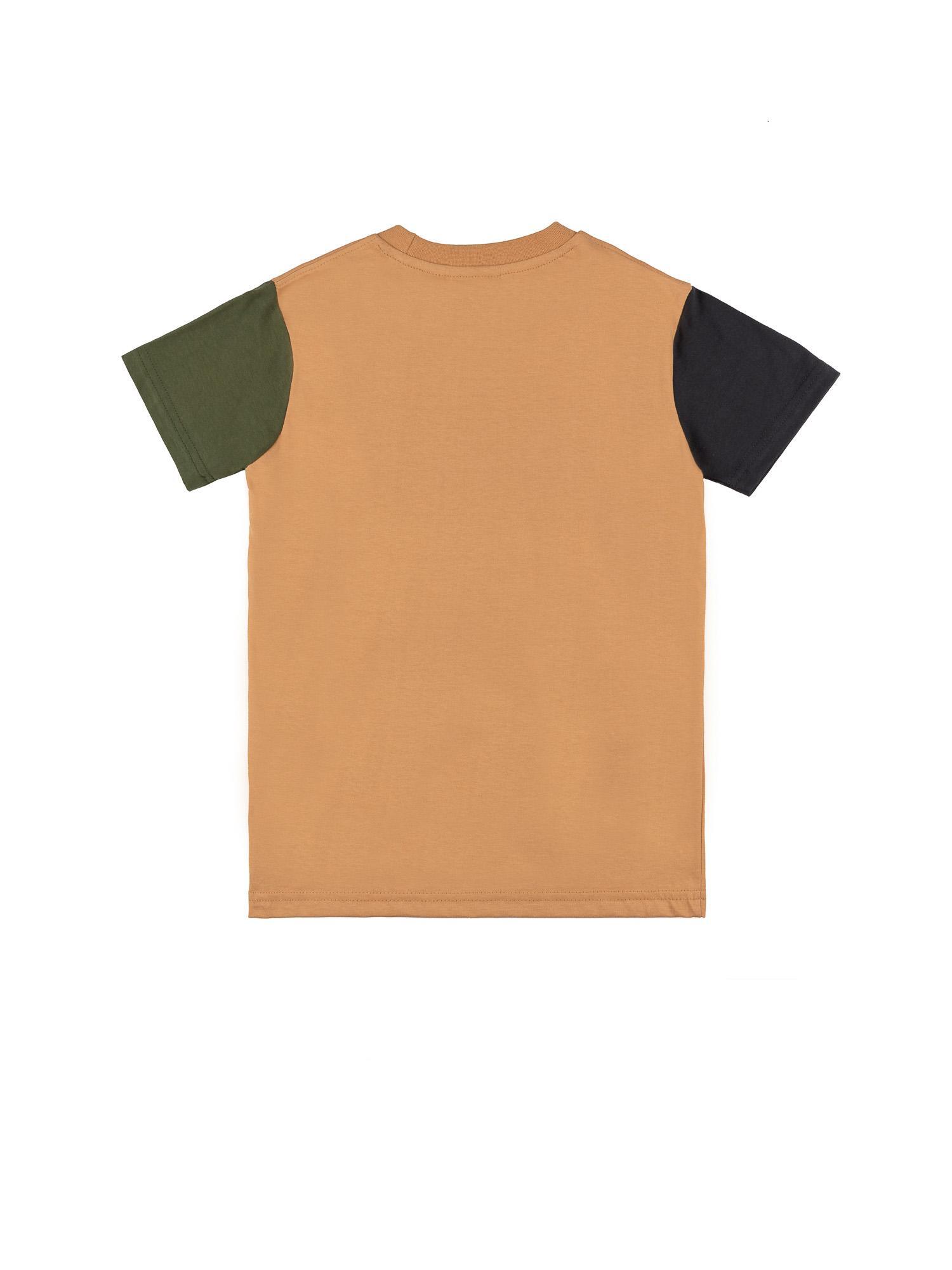 Leone 1947 Color Block Kurzarm-T-Shirt mit großem Logo für Kinder 2/2