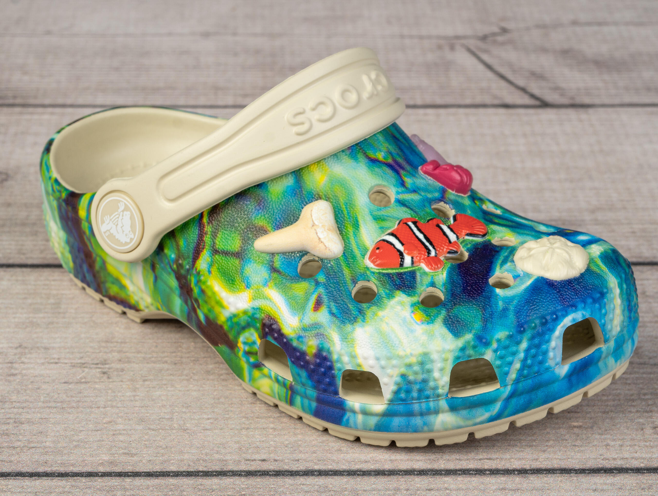 Klapki  chodaki sportowe Crocs CLASSIC UNDER THE SEA CLOG T 6/7