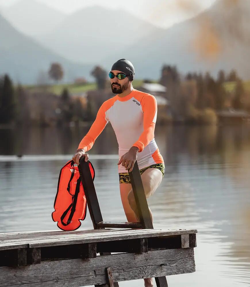 Costum inot pentru barbati tip slip - galben diploria 3/3