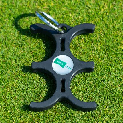 Ballhalter - Golf - Clip - Praktisch - Schwarz