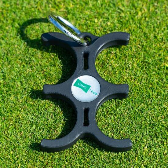 Ballhalter - Golf - Clip - Praktisch - Schwarz
