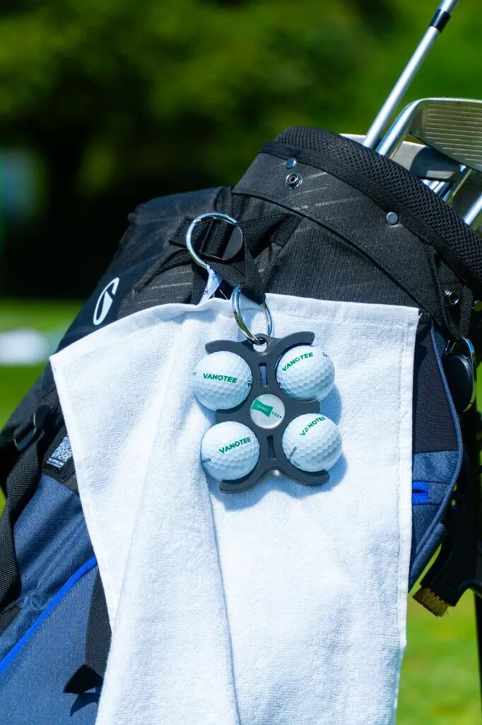 Portapalline - Golf - Clip - Pratico - Nero 2/4