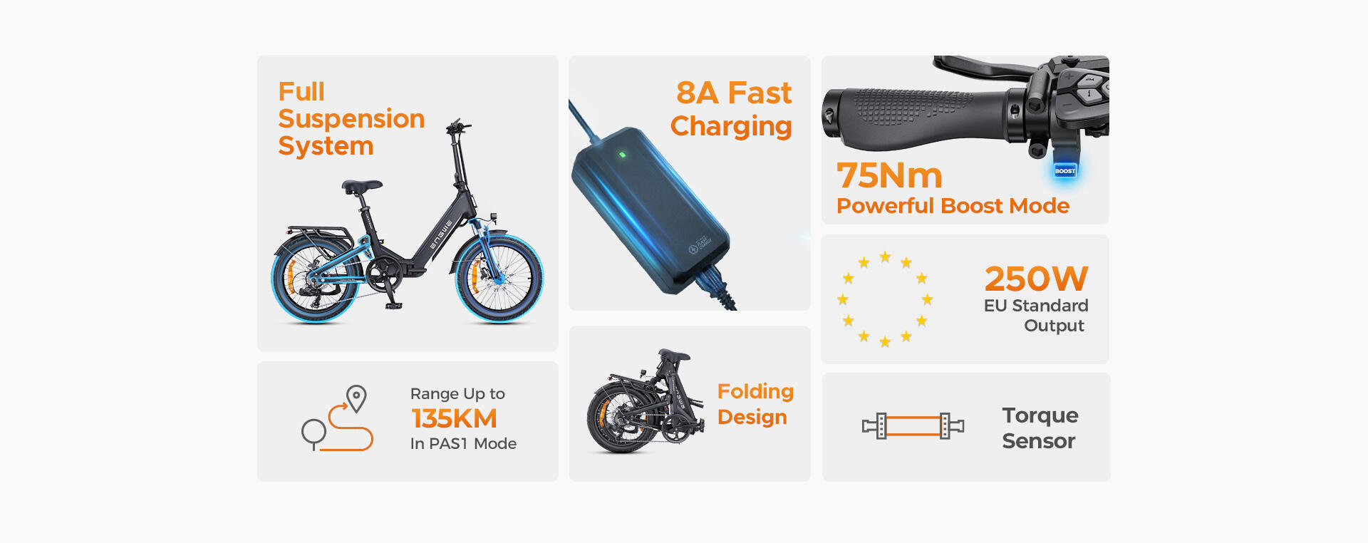 Vélo électrique pour adultes ENGWE L20 3.0 Boost Batterie 48V 13.5Ah 10/15