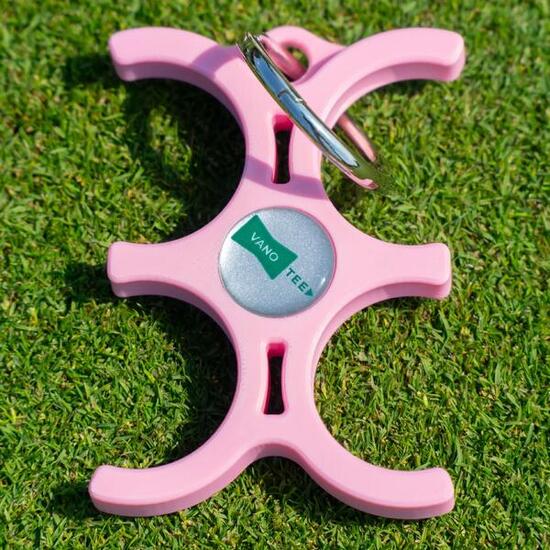 Ballhalter - Golf - Clip - Rosa