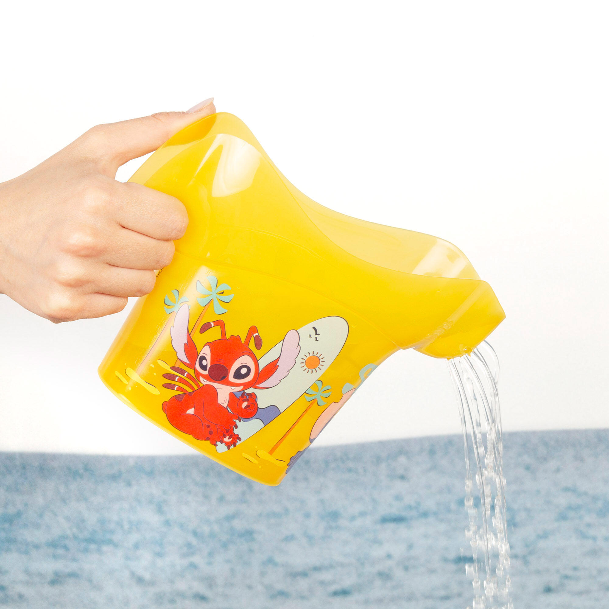 Set de playa infantil Stitch con toalla cubo y juguetes desde 18 meses 7/7