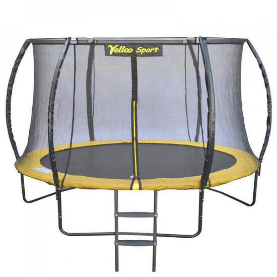 Ø 305 cm Jaune - Trampoline tapis de saut certifié CE, marque Yelloo