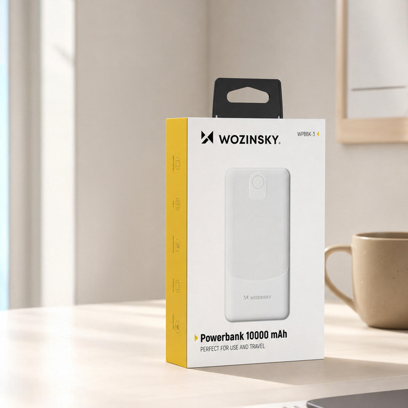 Powerbank 10000mah 10W 2xUSB-A lekki podróżny Wozinsky 6/7