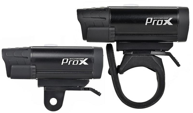 Zestaw lamp rowerowych ProX Hydra II 400 lm + 10 lm USB-C GoPro 3/4