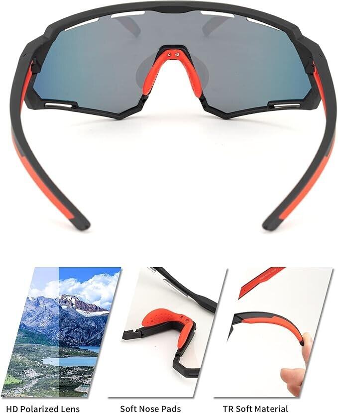 ROCKBROS Sonnenbrille Polarisierte Winddicht Sportbrille 2/6
