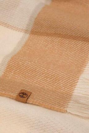 écharpe - sportswear - femme - maxi à franges, colorblock - TIMBERLAND - beige