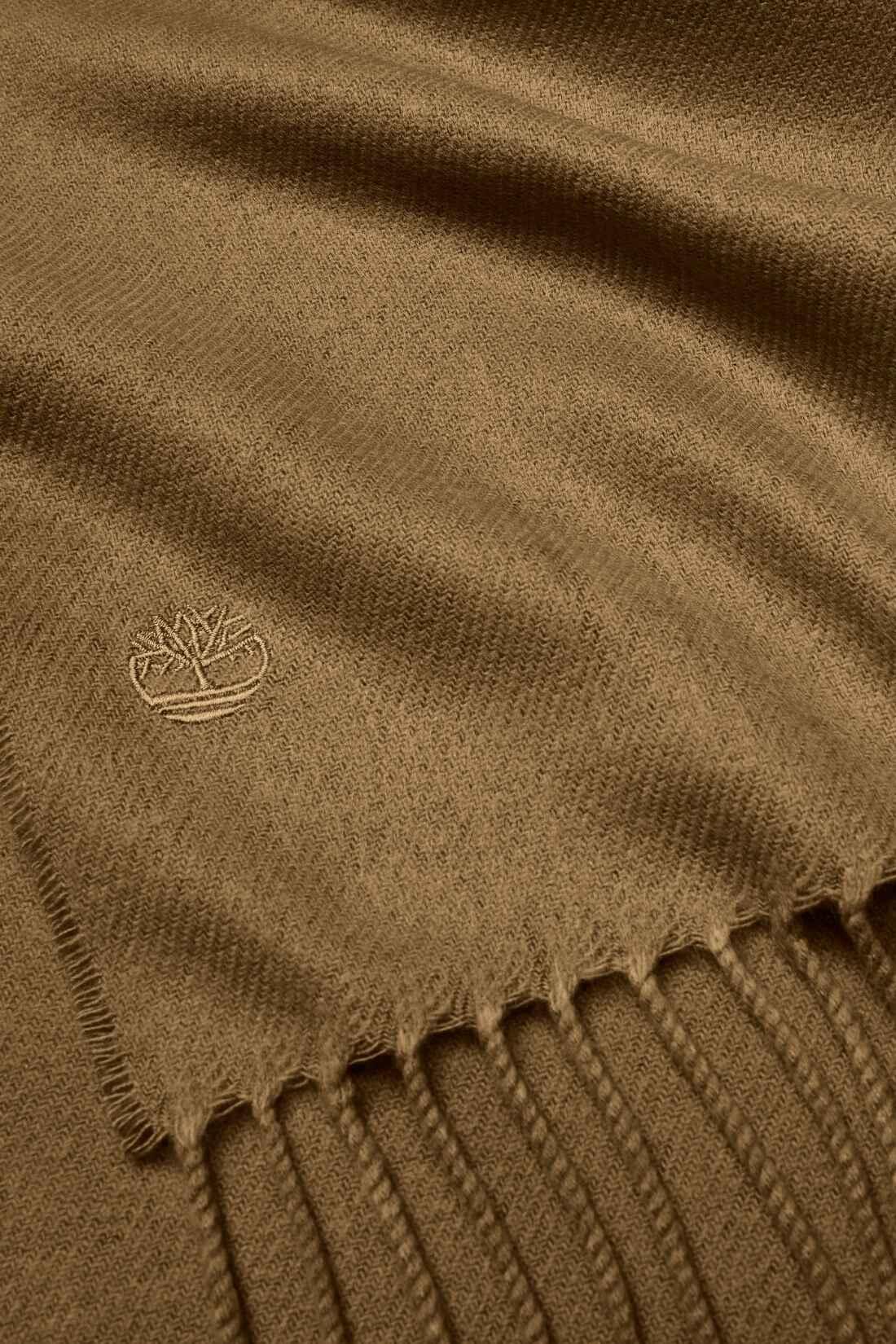 écharpe - sportswear - homme - acrylique, franges, broderie - vert 3/3