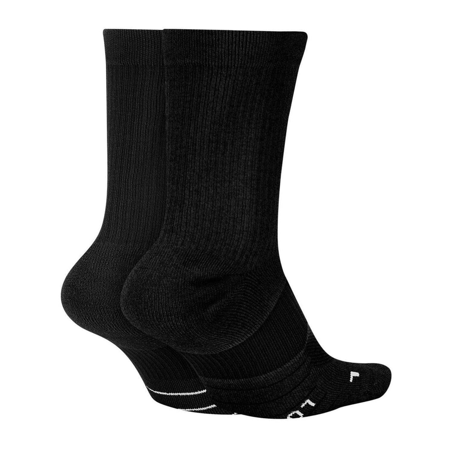 Lot De 2 Chaussettes Course À Pied MULTIPLIER Adulte (Noir) 2/4