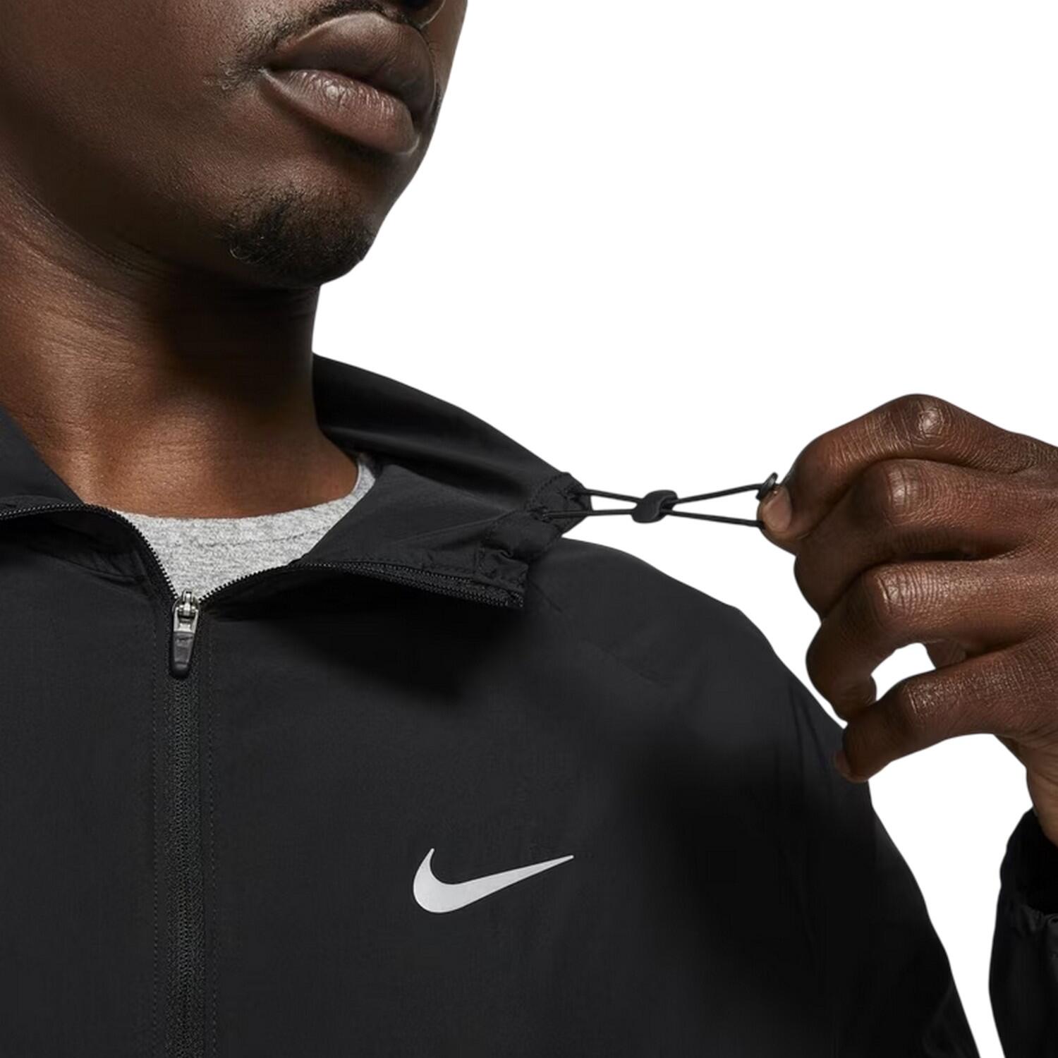 Giacca Impacchettabile Uomo Nike Repel Miller Nero Nero Riflettente 5/5