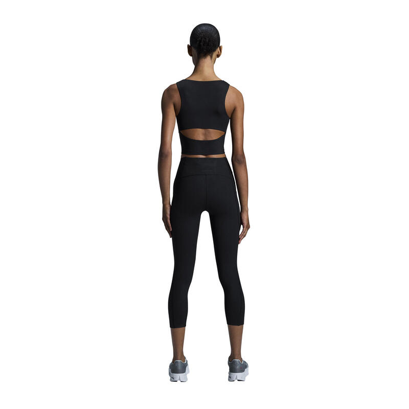 Bustiera - Studio Open Back Crop W - Black