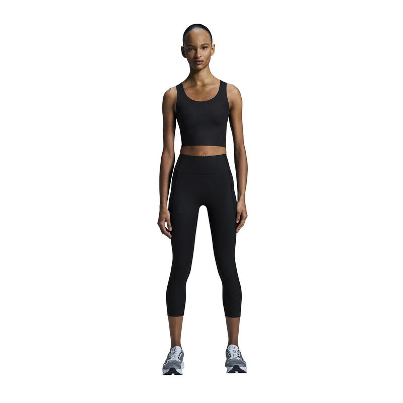 Bustiera - Studio Open Back Crop W - Black