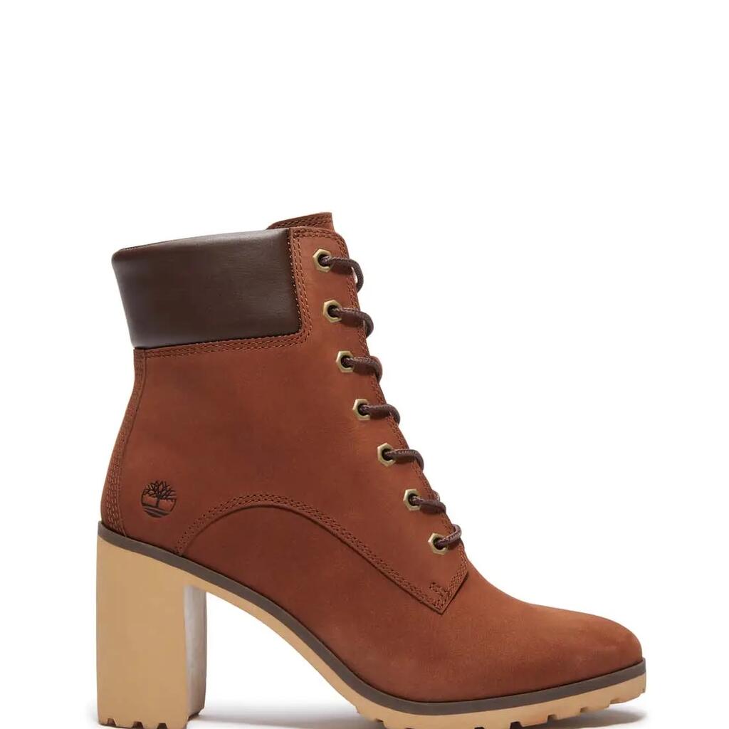 Women's Allington Heeled Lace-Up Boots - Brown