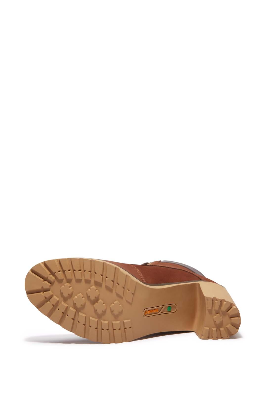 Veterschoenen – dames – Allington, nabukhiel 9,9 cm – bruin 6/6