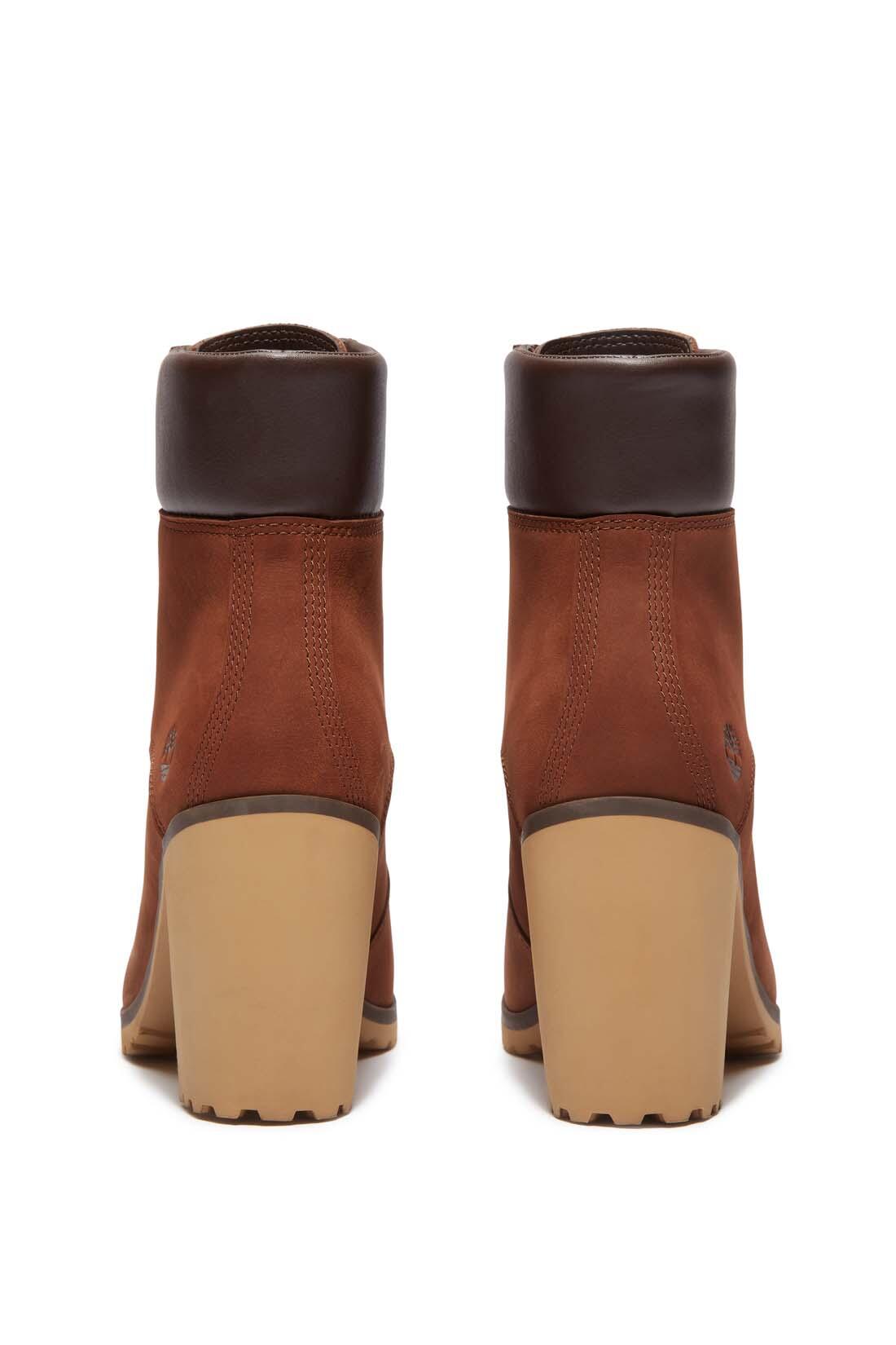 Veterschoenen – dames – Allington, nabukhiel 9,9 cm – bruin 5/6