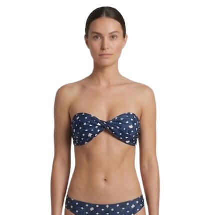 Haut de bikini bandeau Sea Side Billabong pour femme bleu marine