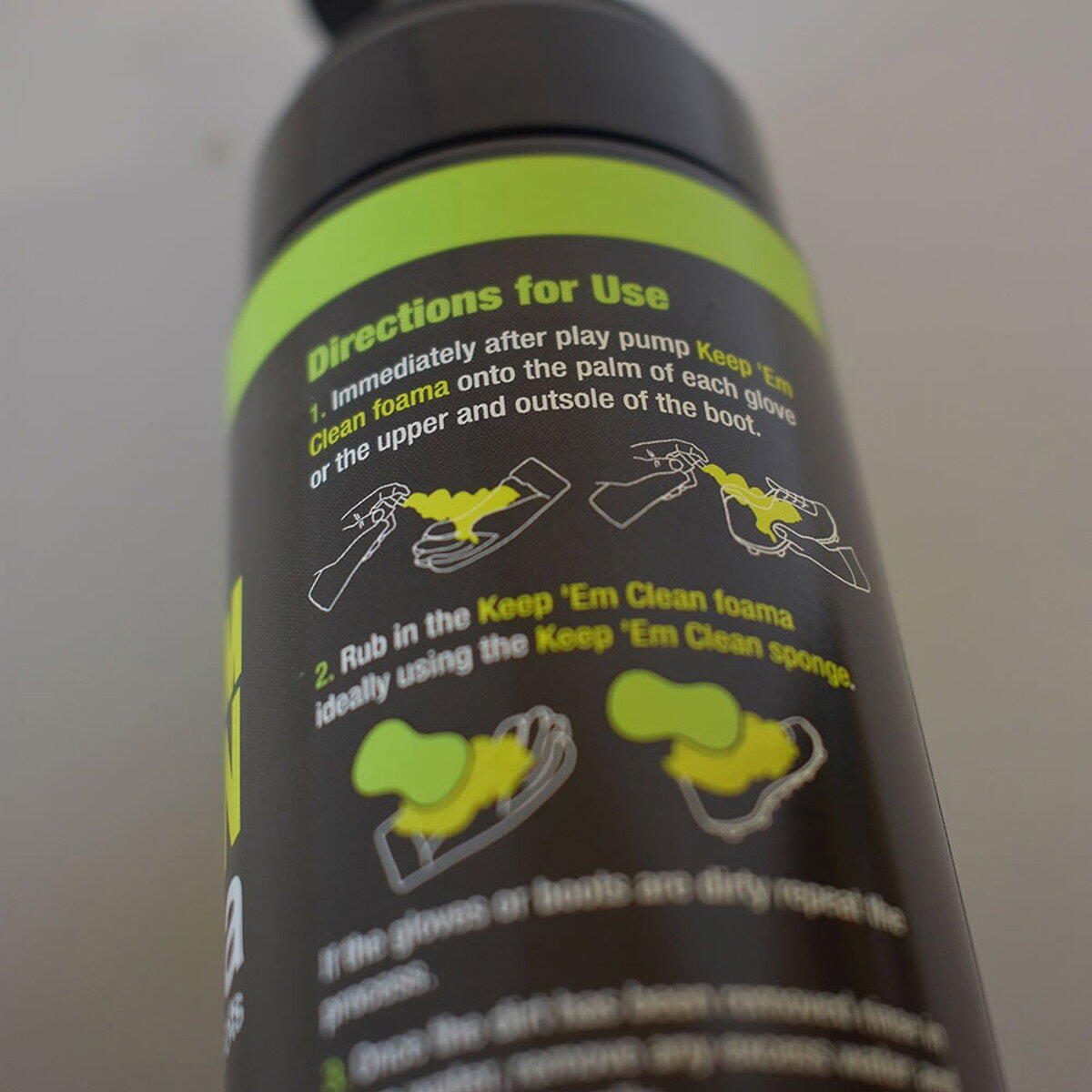 Spray nettoyant - football - mixte - moussant 200 ml - noir 4/4