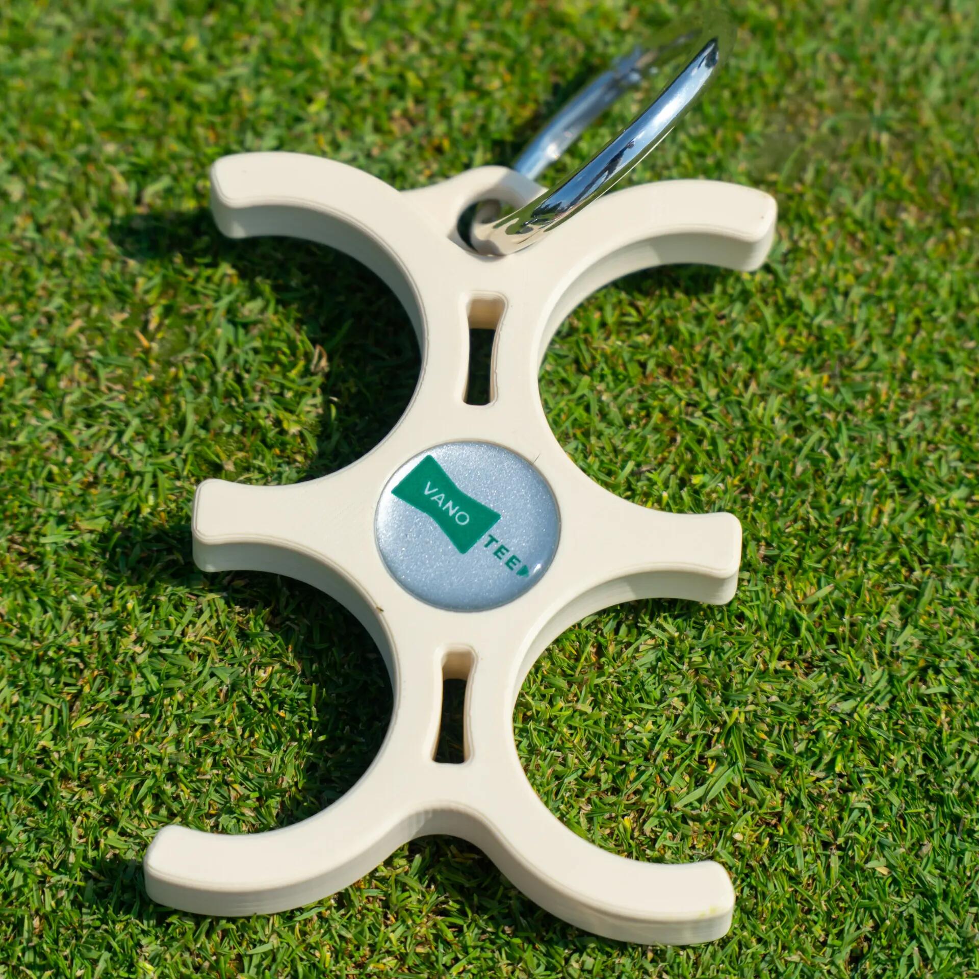 Ballhalter - Golf - Clip - Beige 1/4