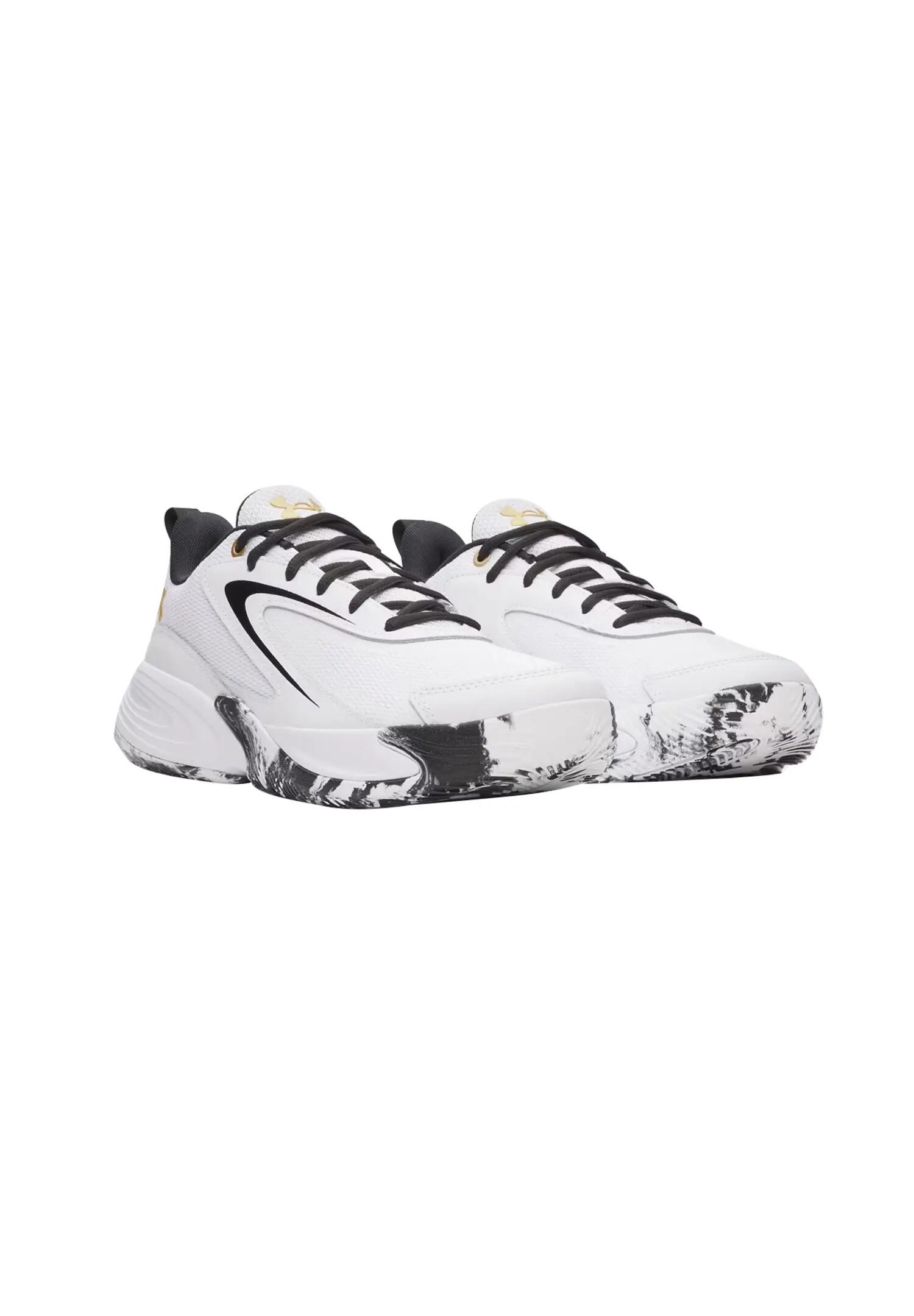 Under Armour Lockdown 8 Basketball Unisexe 6009400 100 blanc 2/4