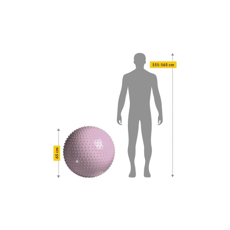 Minge gonflabilă de gimnastică 65 cm - roz