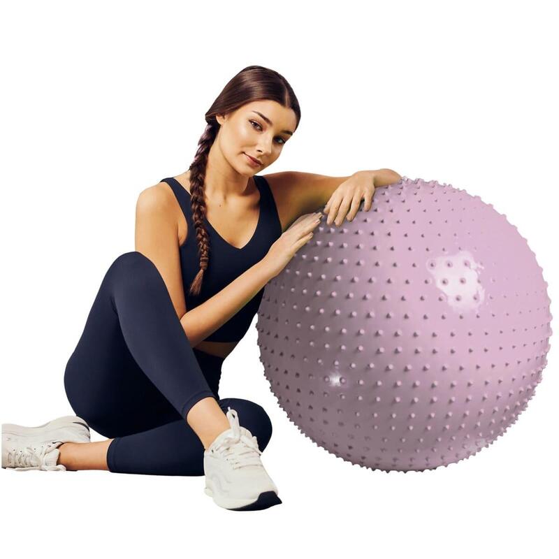 Minge gonflabilă de gimnastică 65 cm - roz